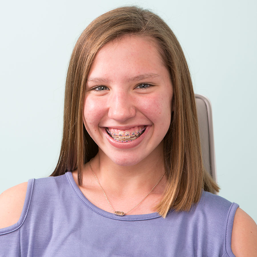 girl with braces
